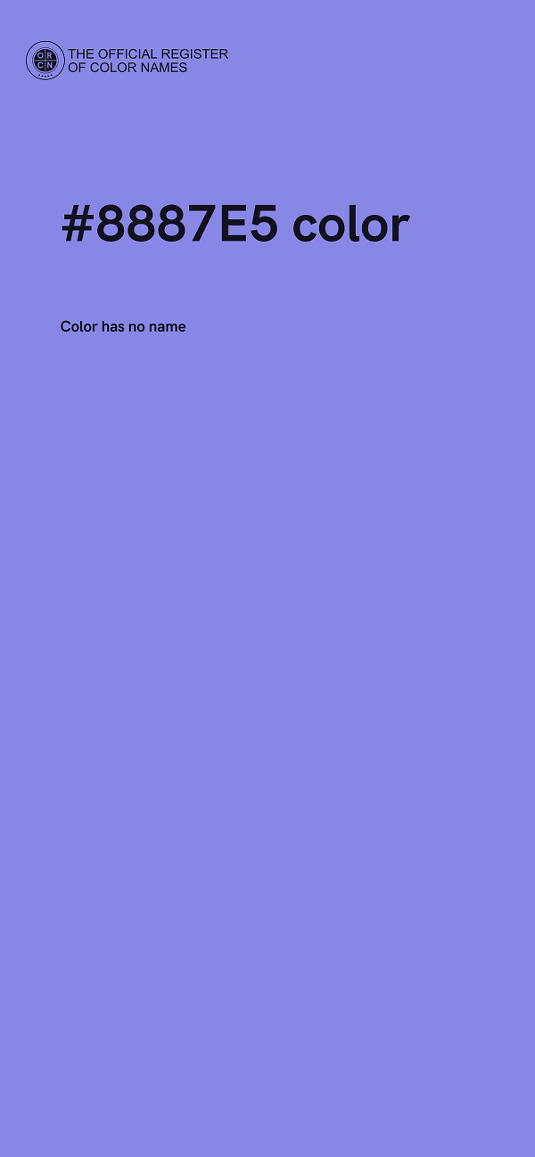 #8887E5 color image