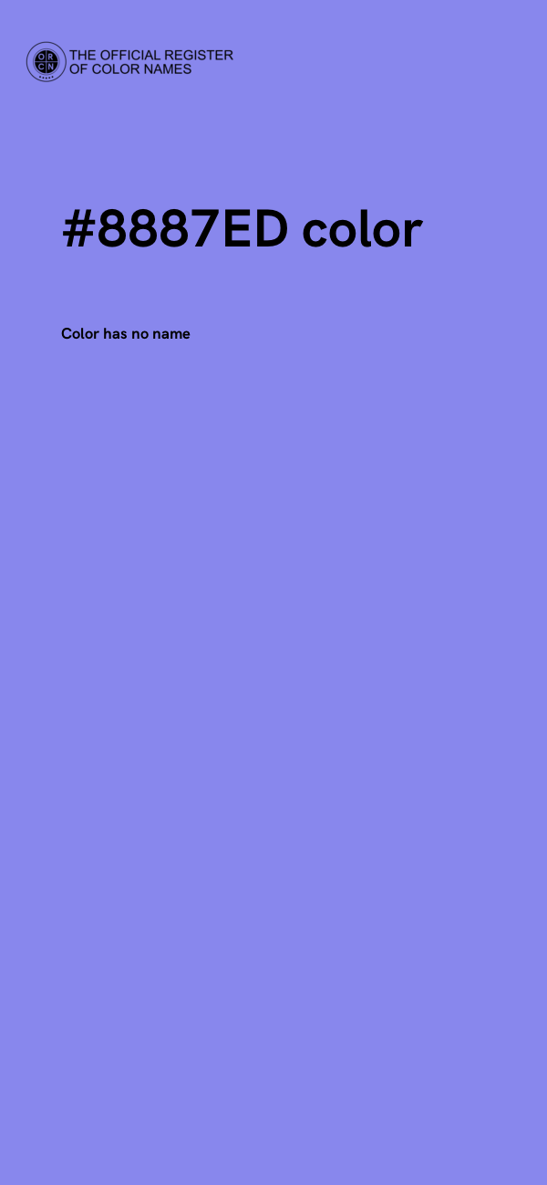 #8887ED color image