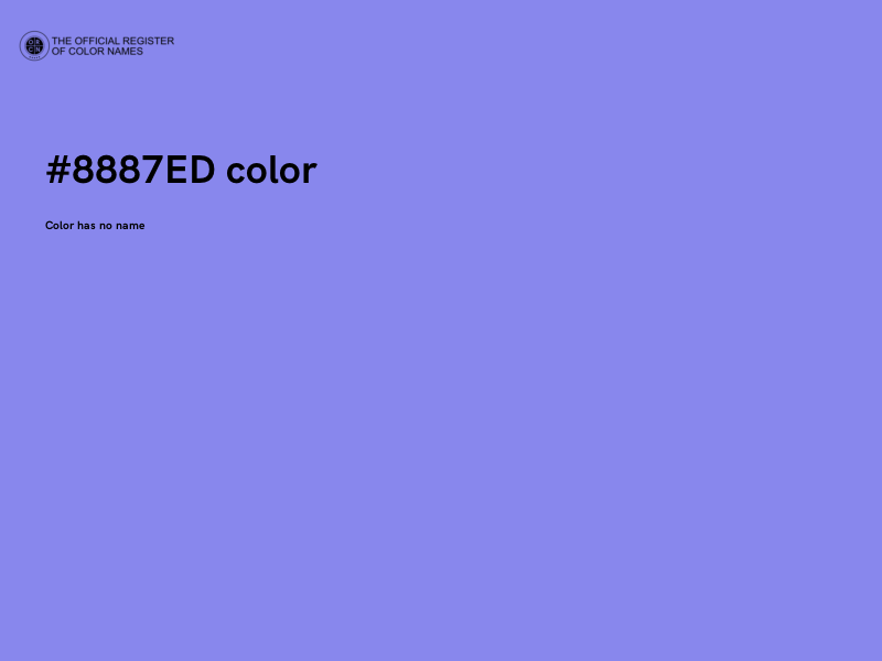 #8887ED color image