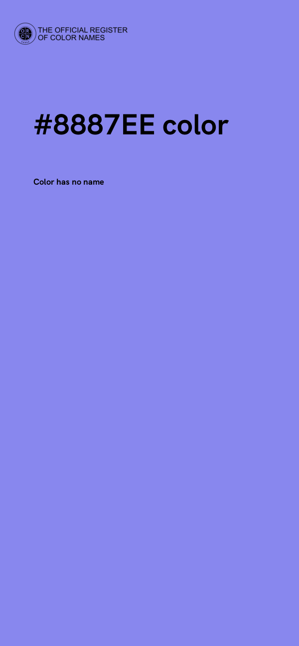 #8887EE color image