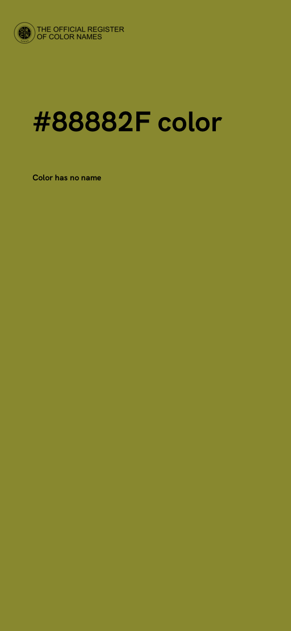#88882F color image