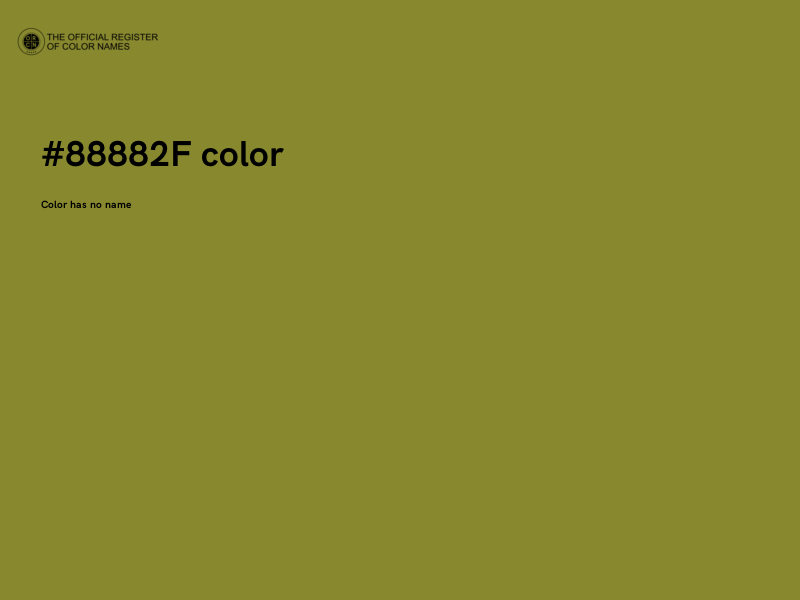 #88882F color image