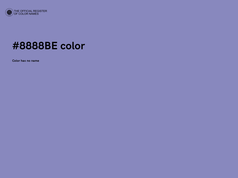 #8888BE color image