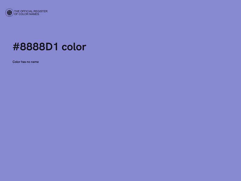 #8888D1 color image