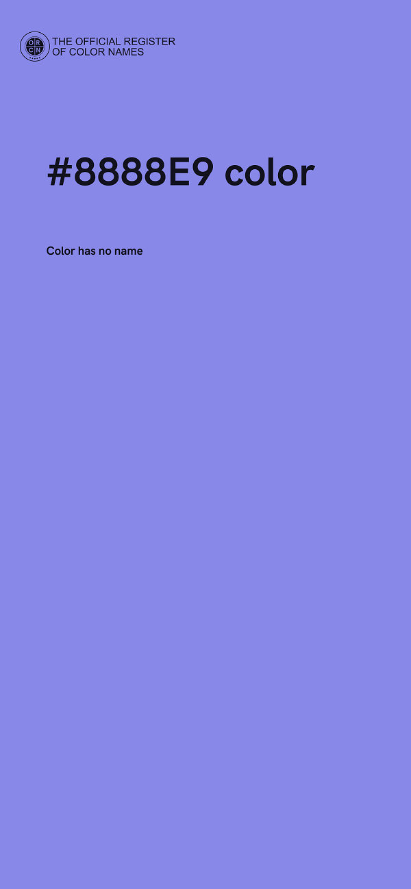 #8888E9 color image