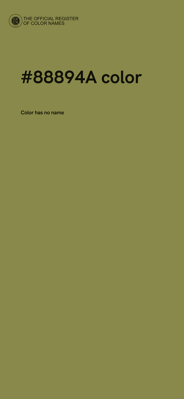 #88894A color image