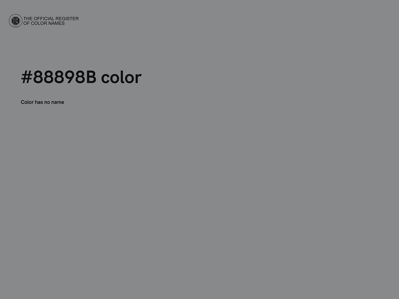 #88898B color image