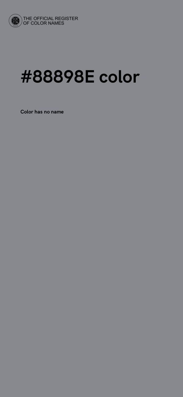 #88898E color image
