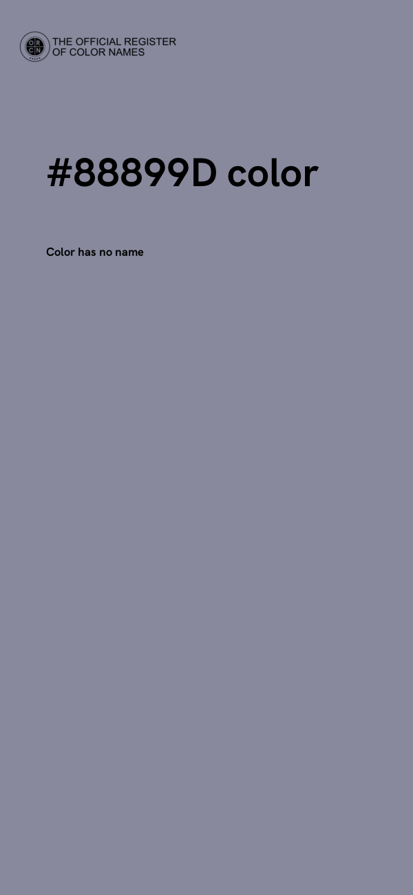 #88899D color image