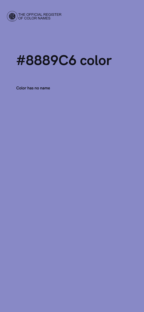 #8889C6 color image