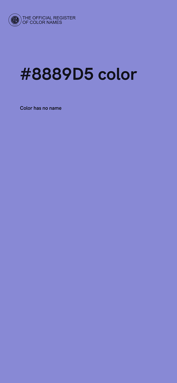 #8889D5 color image