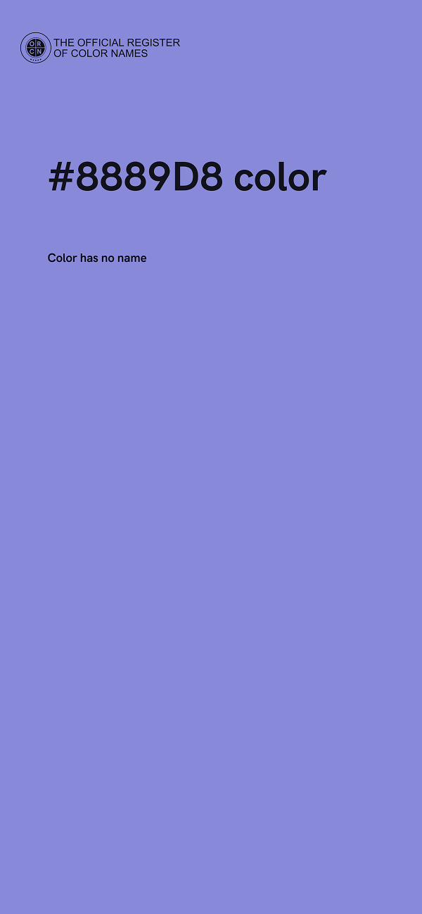 #8889D8 color image