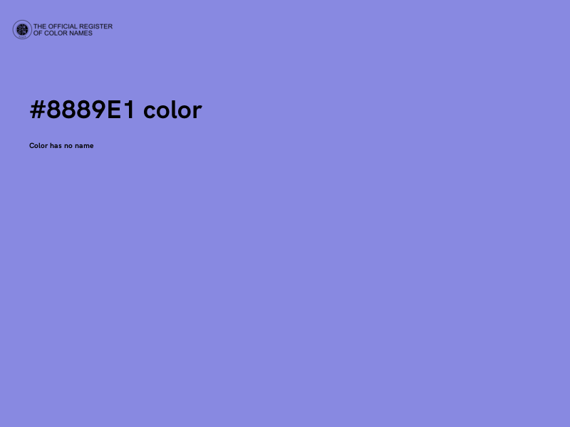 #8889E1 color image