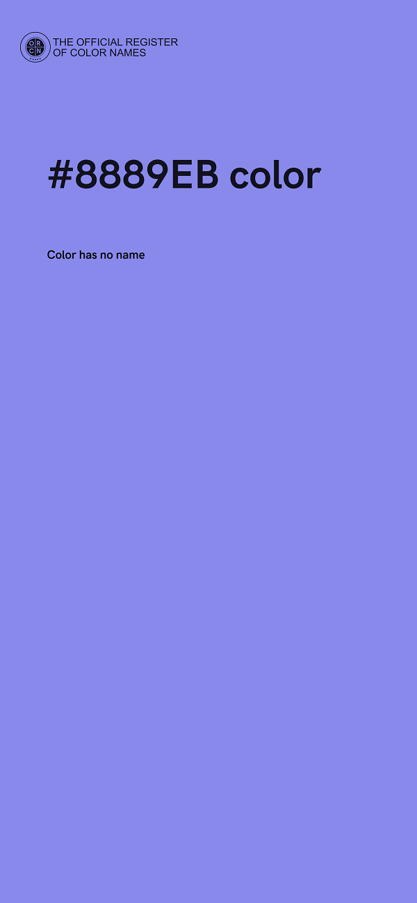 #8889EB color image