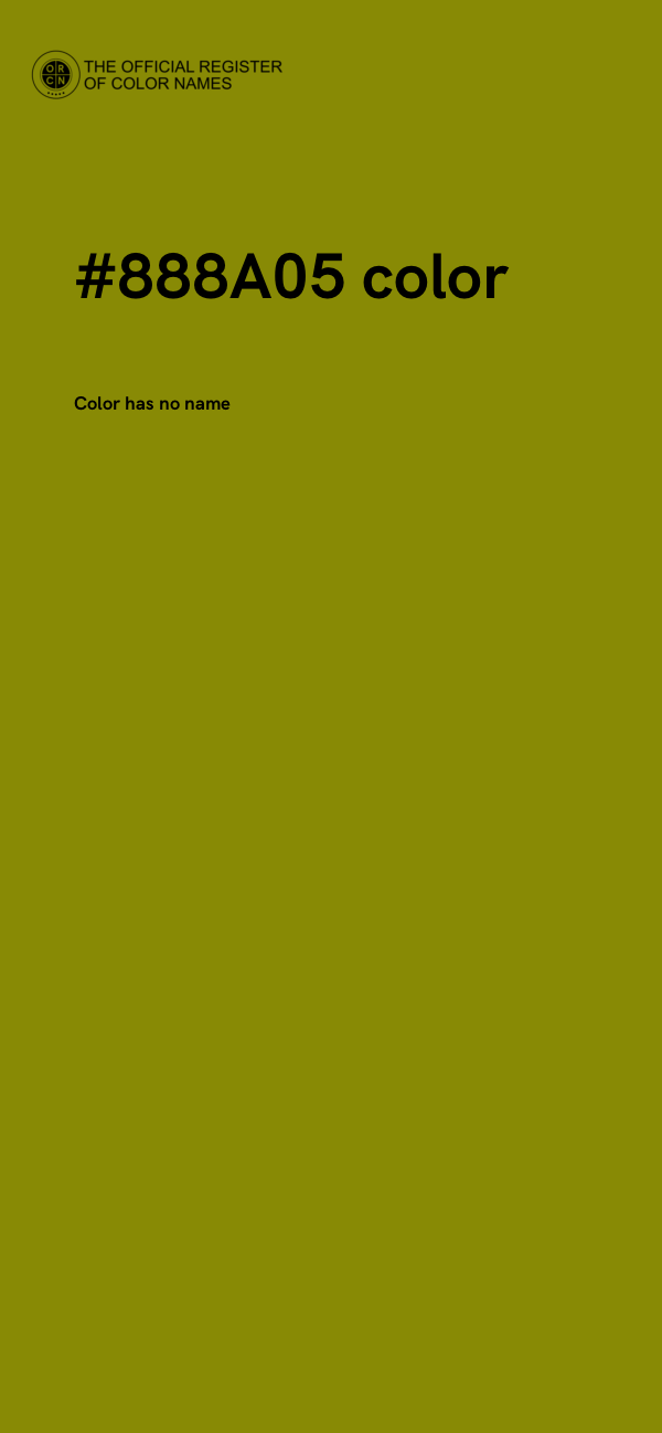 #888A05 color image