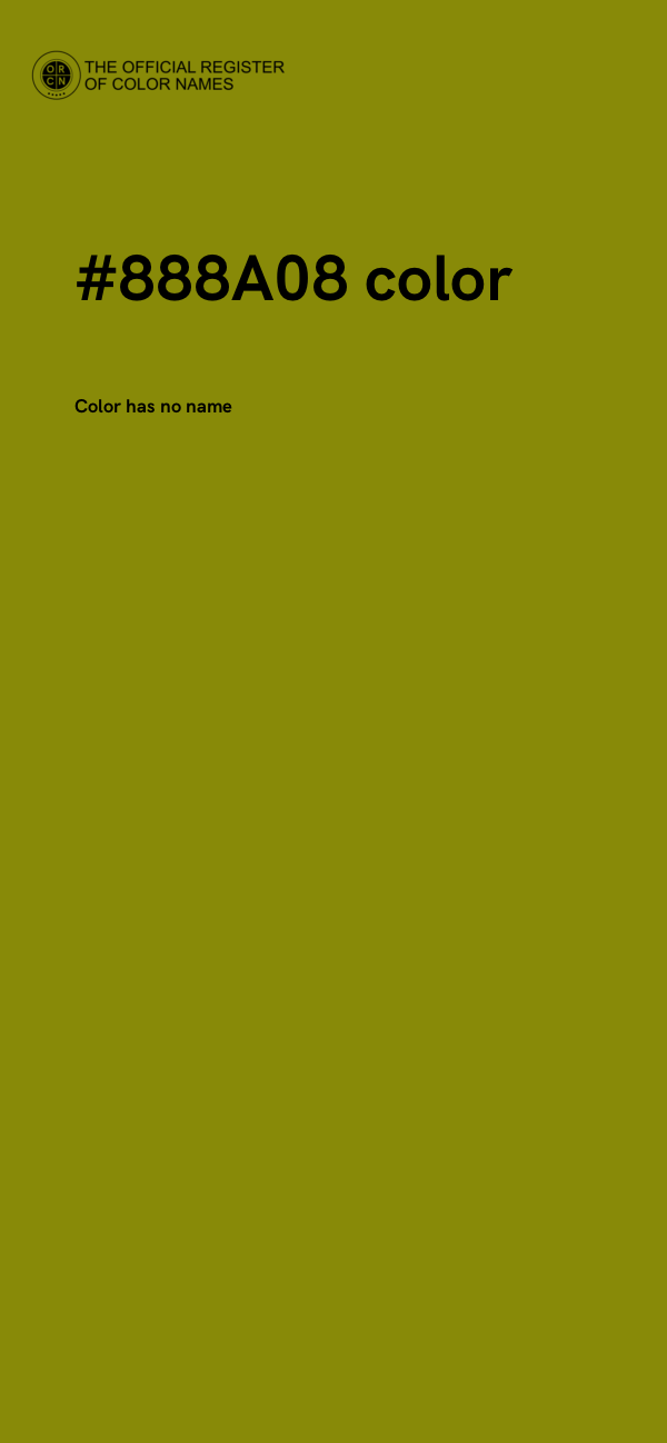 #888A08 color image