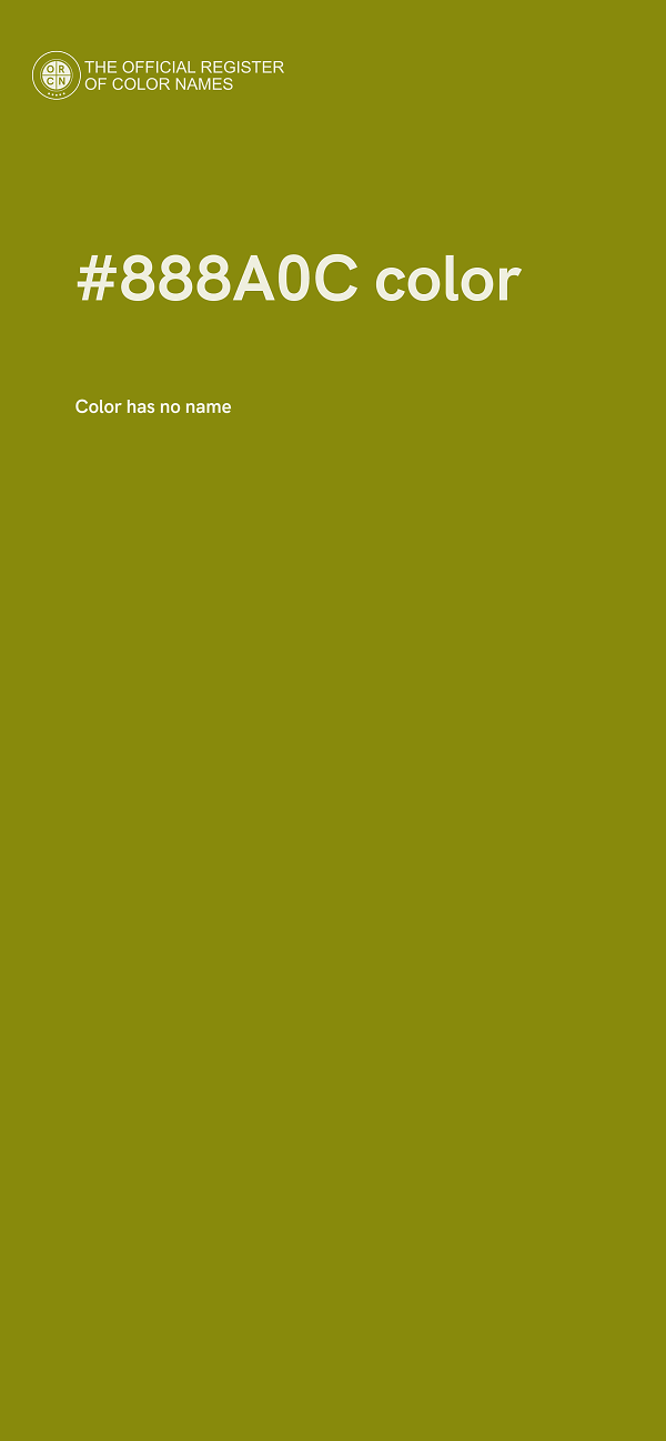 #888A0C color image