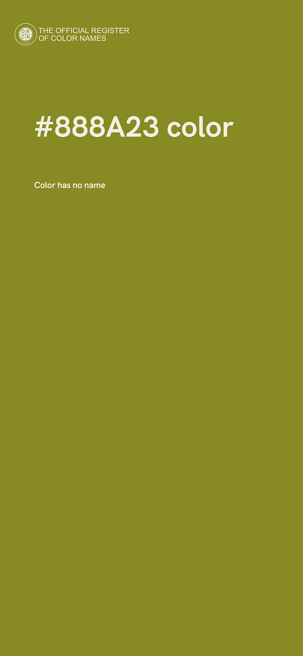 #888A23 color image