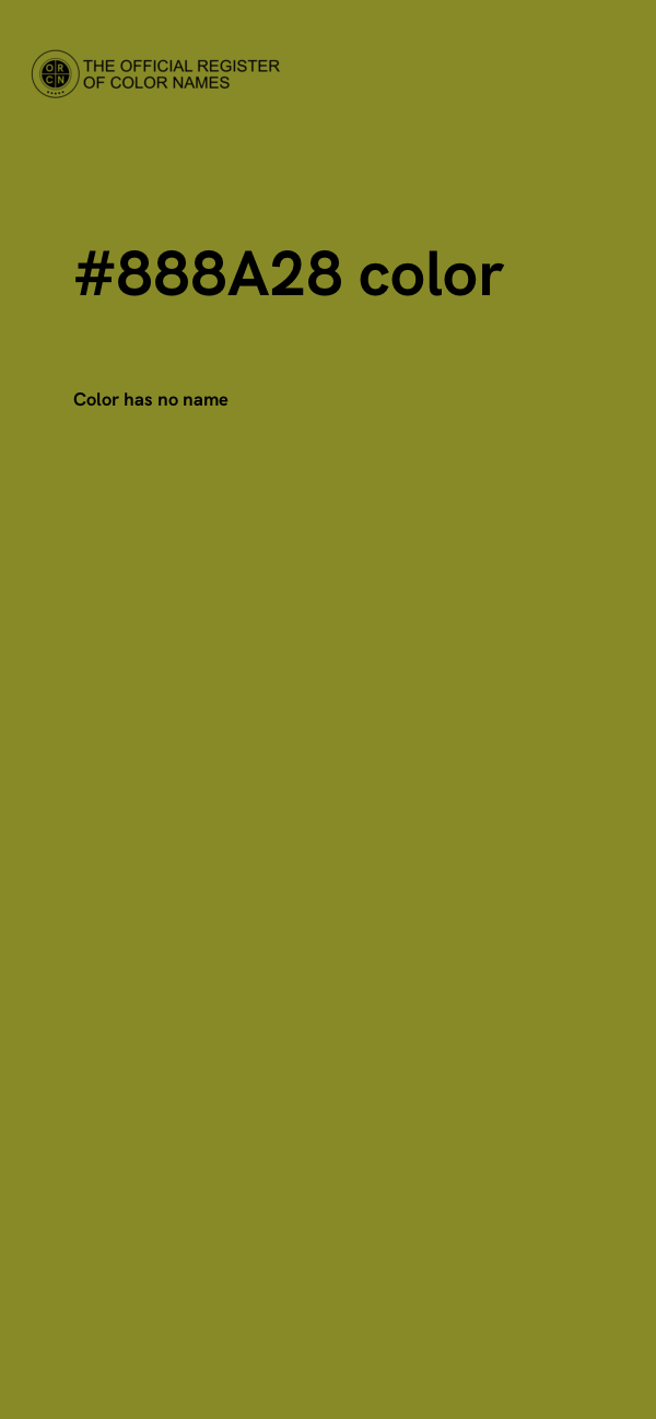 #888A28 color image