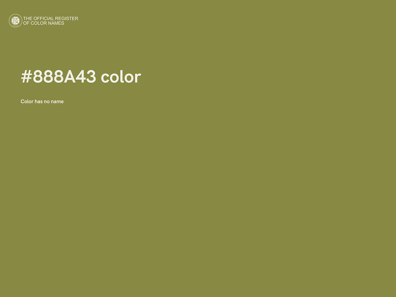 #888A43 color image