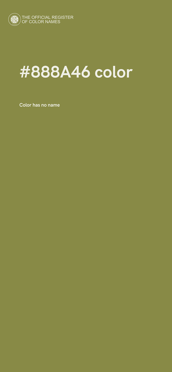 #888A46 color image