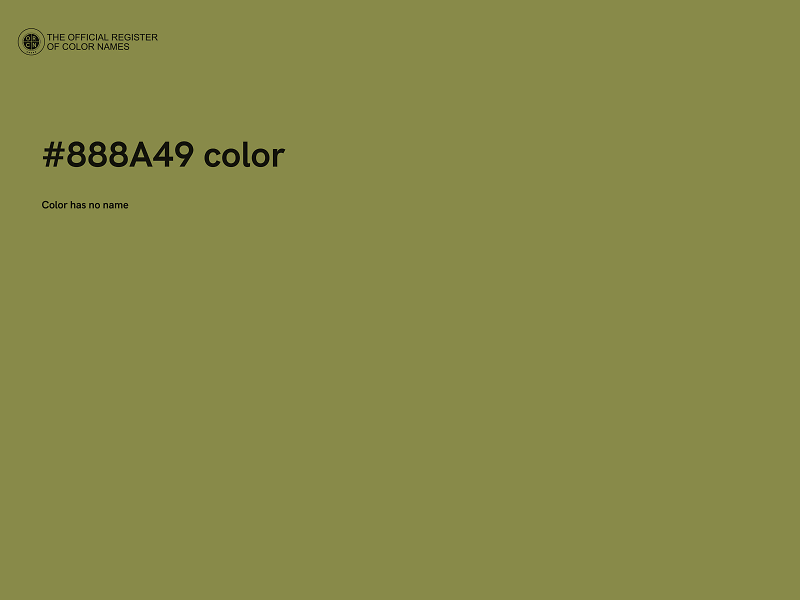 #888A49 color image