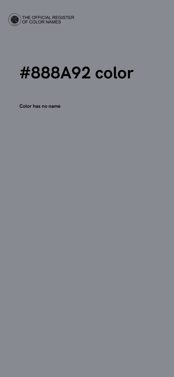 #888A92 color image