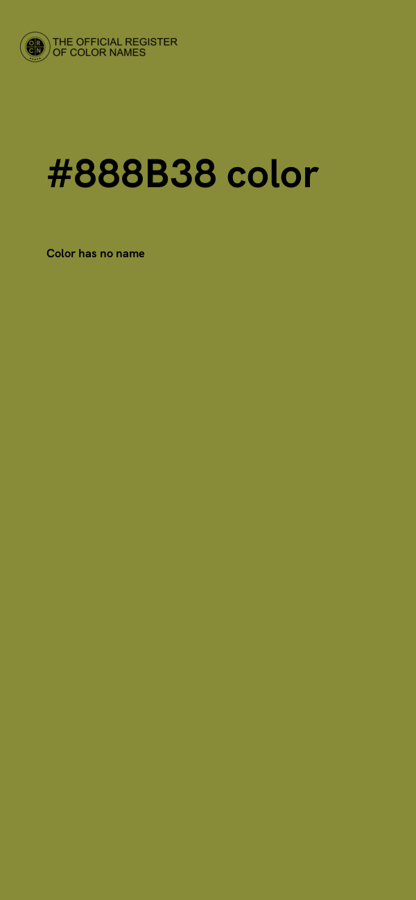 #888B38 color image