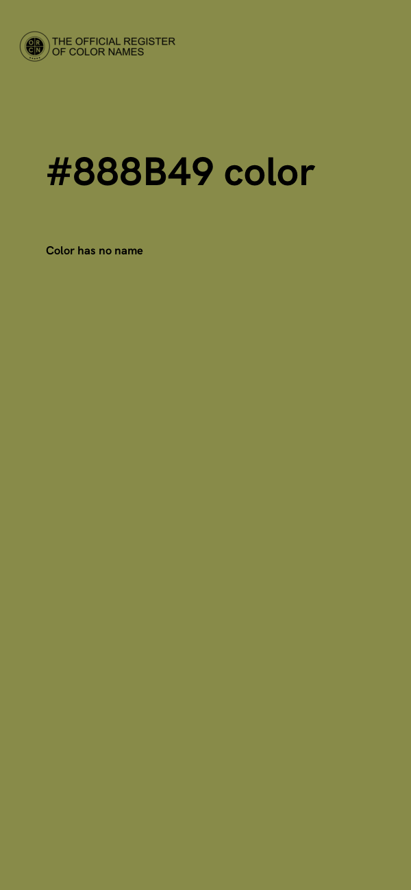 #888B49 color image