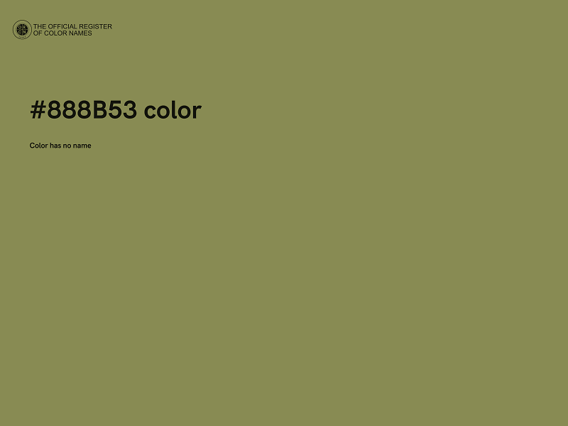 #888B53 color image