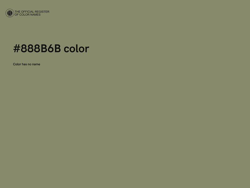 #888B6B color image