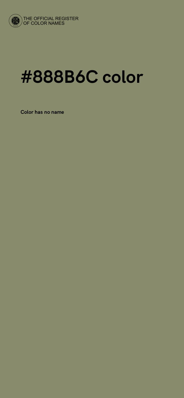 #888B6C color image