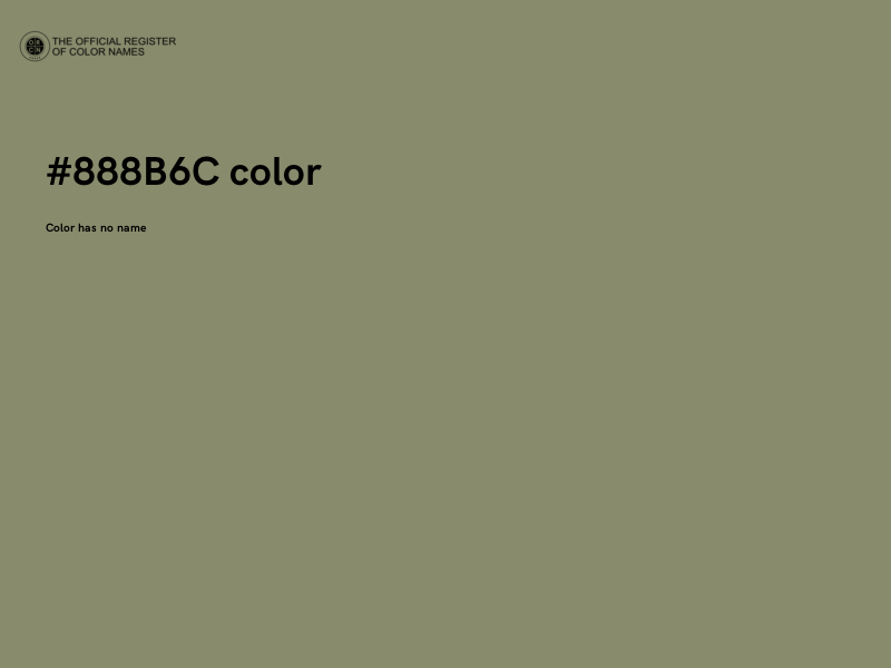 #888B6C color image