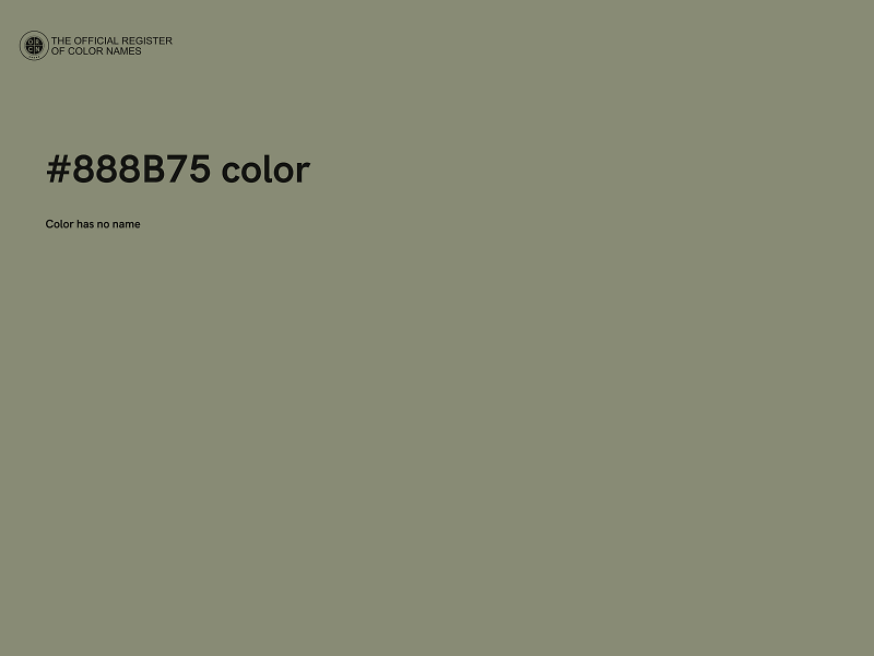 #888B75 color image