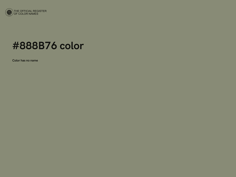 #888B76 color image