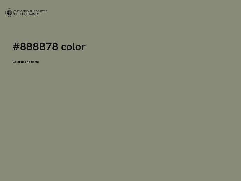 #888B78 color image