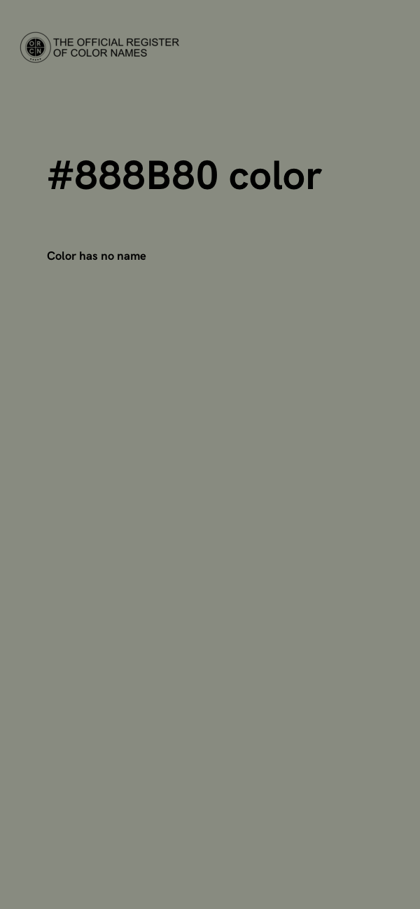 #888B80 color image