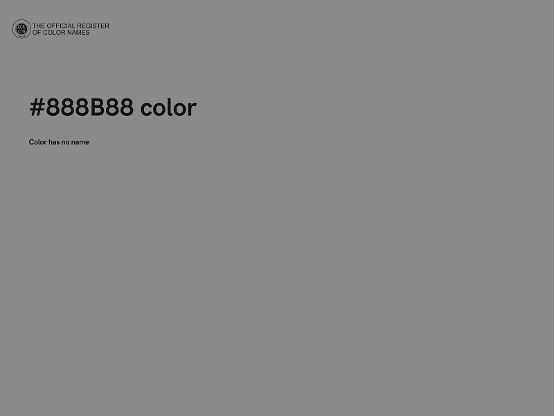 #888B88 color image