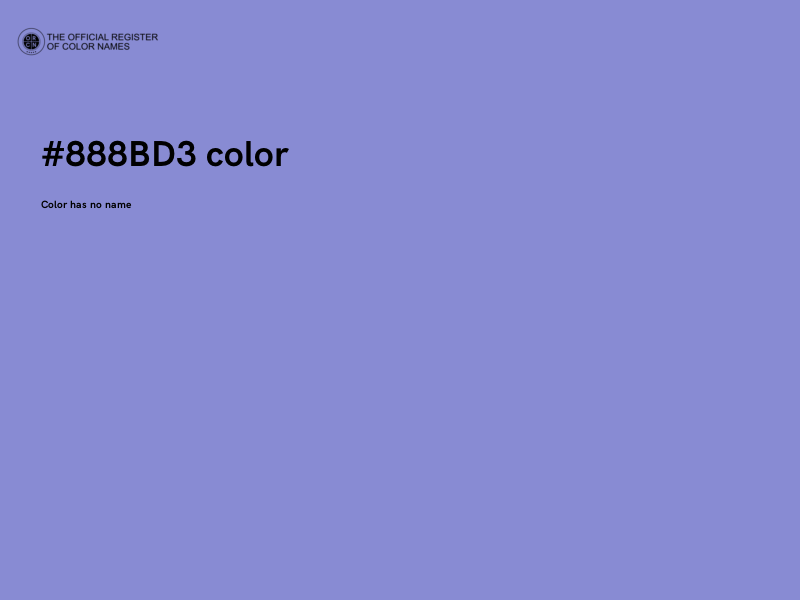 #888BD3 color image
