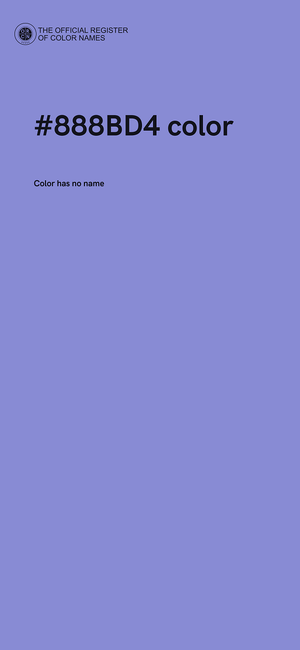 #888BD4 color image