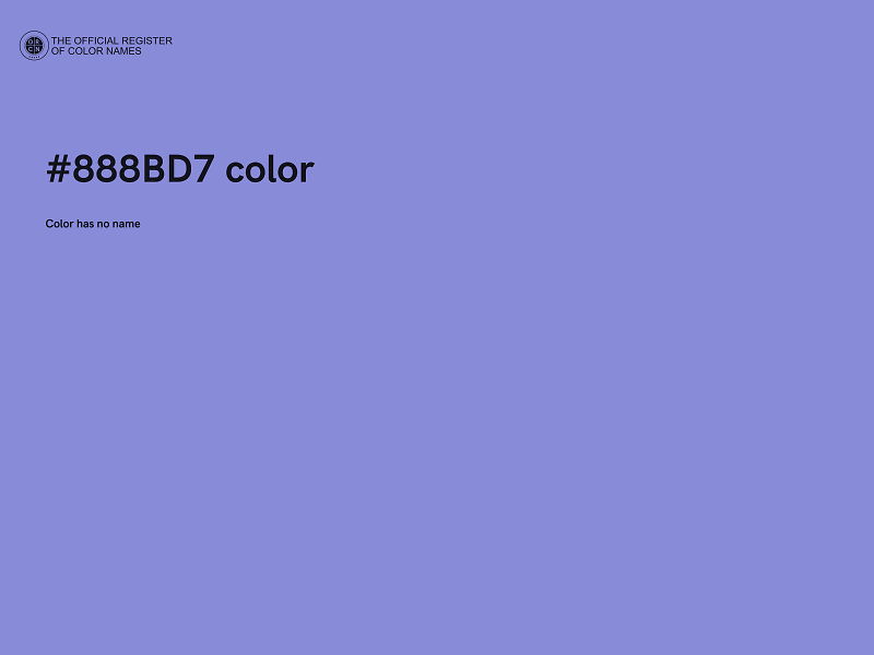 #888BD7 color image