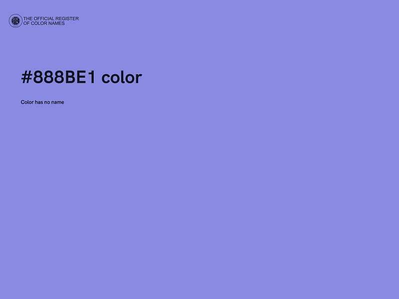 #888BE1 color image