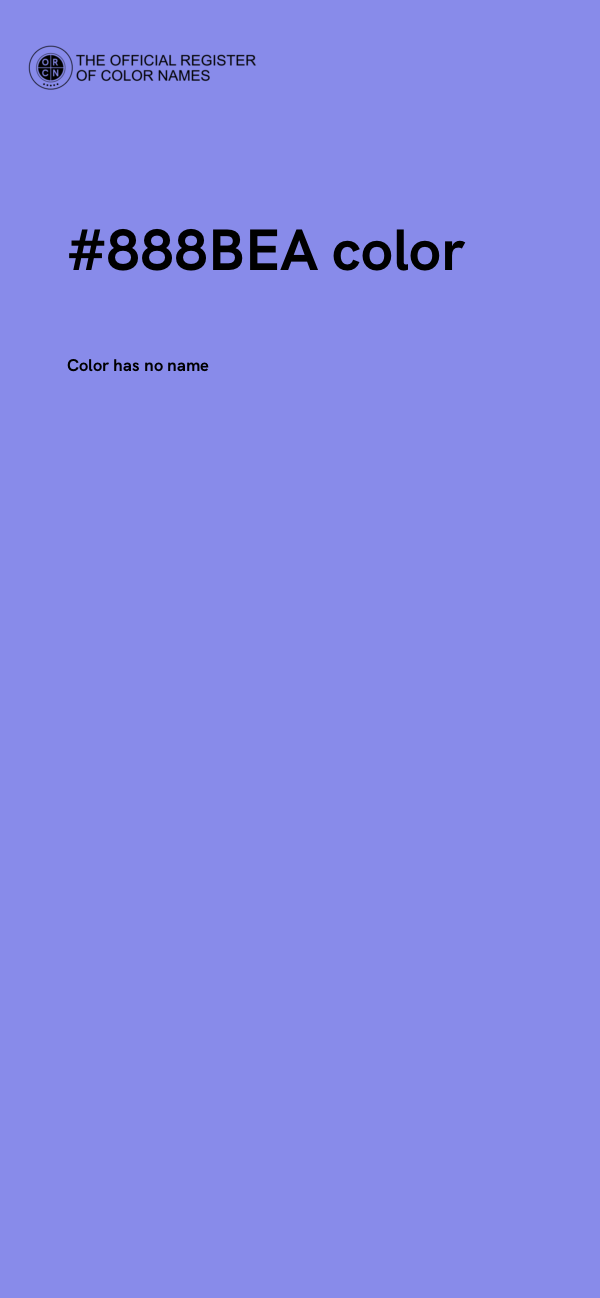#888BEA color image