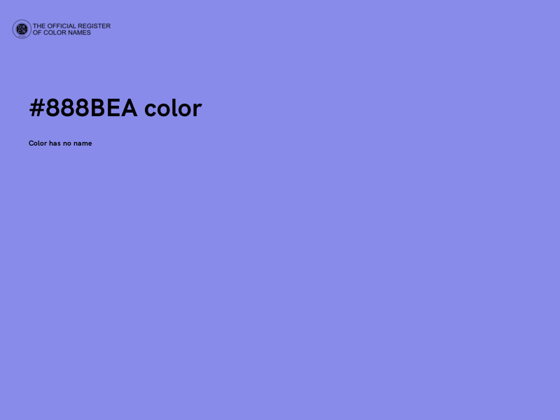 #888BEA color image