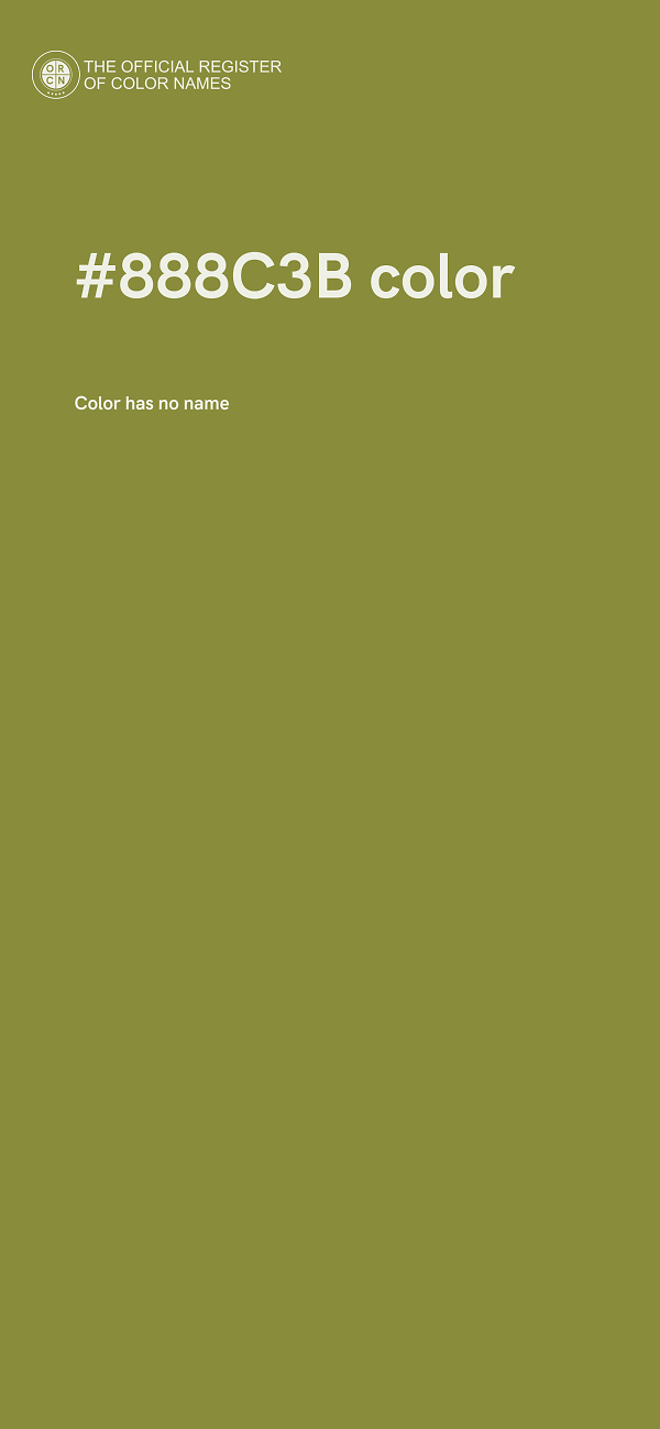 #888C3B color image