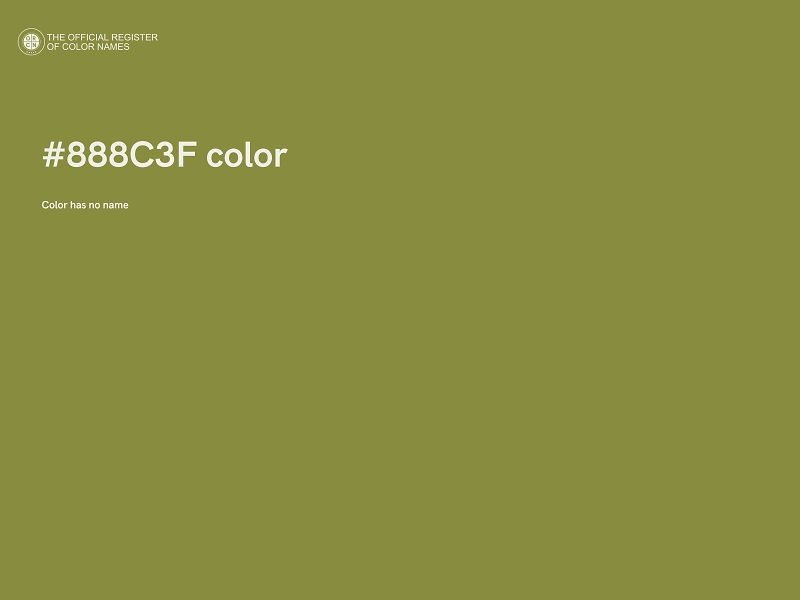 #888C3F color image