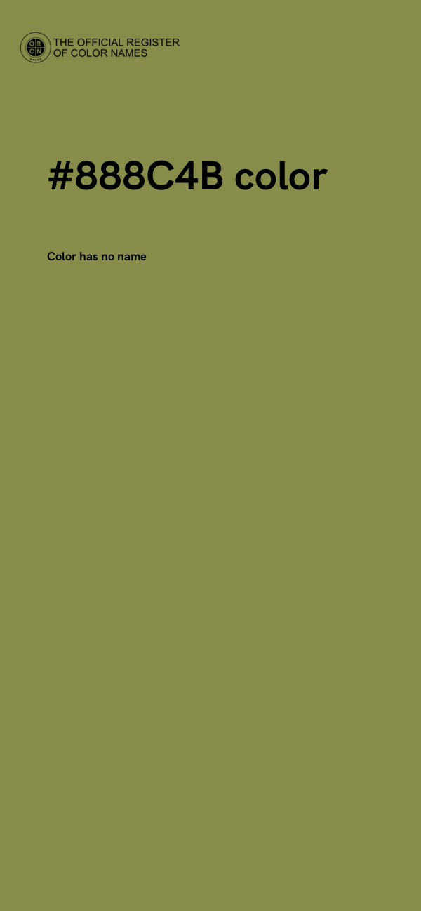 #888C4B color image