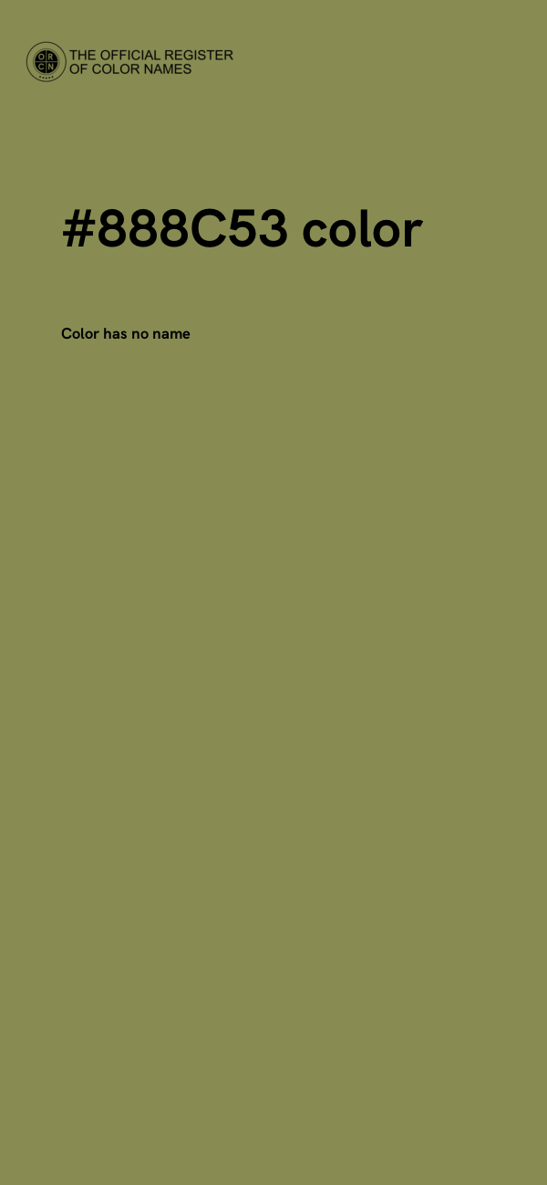 #888C53 color image