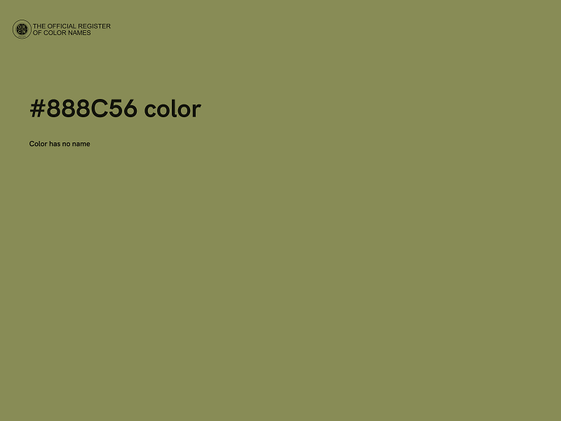 #888C56 color image