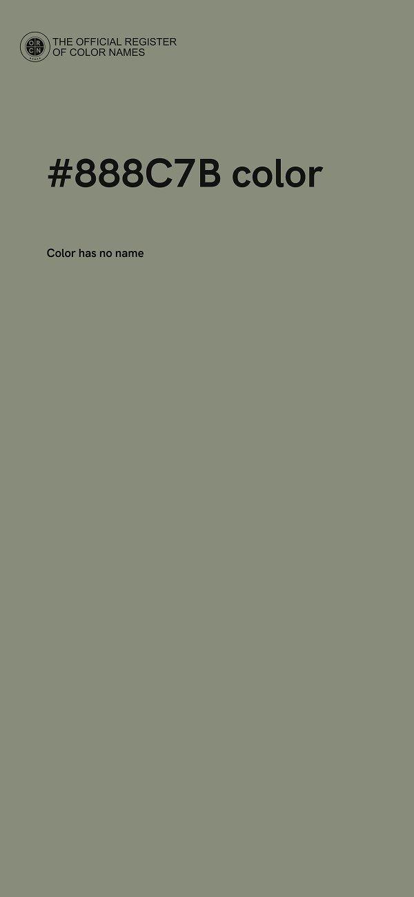 #888C7B color image